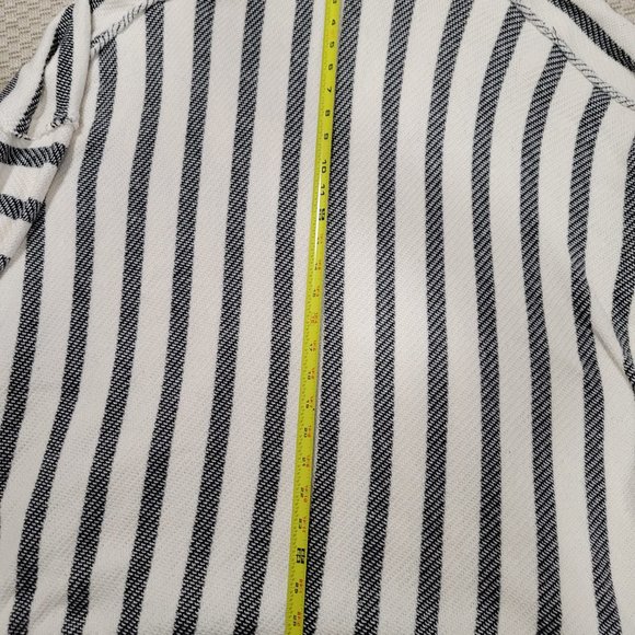 NWT Free People Cozy Oversized Striped Sweater Hoodie Kangaroo Pocket - Small S - Picture 4 of 9